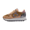 Zapatillas retro running DUUO CALMA HI marrón y lila metalizado