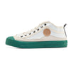 Zapatilla alta DUUO COL COVER blanco y verde