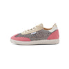 Zapatilla plana de rejilla DUUO ONA LACE TRENZADO marrón y rosa