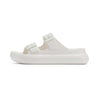 Sandalias blancas con plataforma de goma DUUO Eva Curvi 01