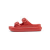 duuo EVA CURVI RED Double Buckle Sandal with Ergonomic Platform Sole
