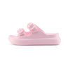 duuo EVA CURVI PINK Double Buckle Sandal with Ergonomic Platform Sole.