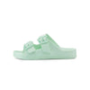 Sandalias verde planas de goma EVA FLAT 66