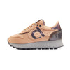 Sabatilles retro running duuo CALMA HI beix i gris metal·litzat