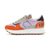 Zapatillas retro running DUUO CALMA HI lila y naranja