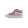 Zapatillas veganas altas de rejilla infantiles DUUO COL KID COVER blancas