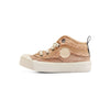 duuo MINI COL COVER beige vegan high-top sneakers for children