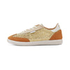 duuo ONA LACE BRAIDED brown mesh flat slipper