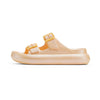 Sandalias amarillo metalizado con plataforma de goma DUUO Eva Curvi 08