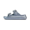 Sandalias gris metalizado con plataforma de goma DUUO Eva Curvi 010