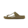 Sandalias caqui planas de goma EVA FLOW KAKI