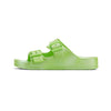 Sandalias verde metalizado planas de goma DUUO Eva Flat 64